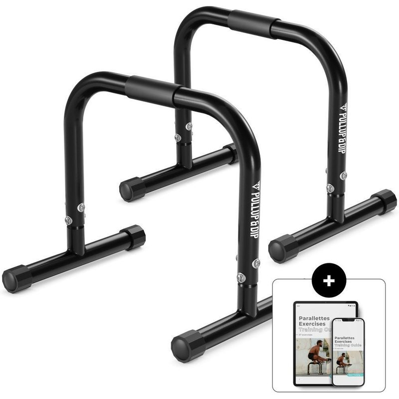 Fitness Parallettes aus Stahl, extra breiter Griff & rutschfest