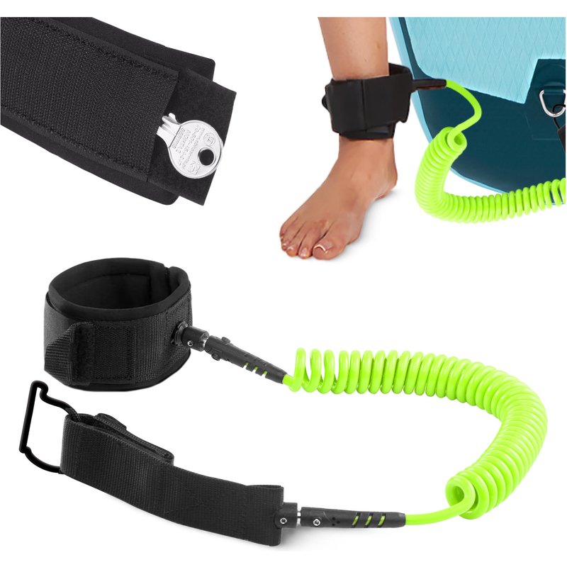 SUP Leash Sicherheitsleine Spiral-Leash Stand Up Paddling Zubehör TSUNAMI
