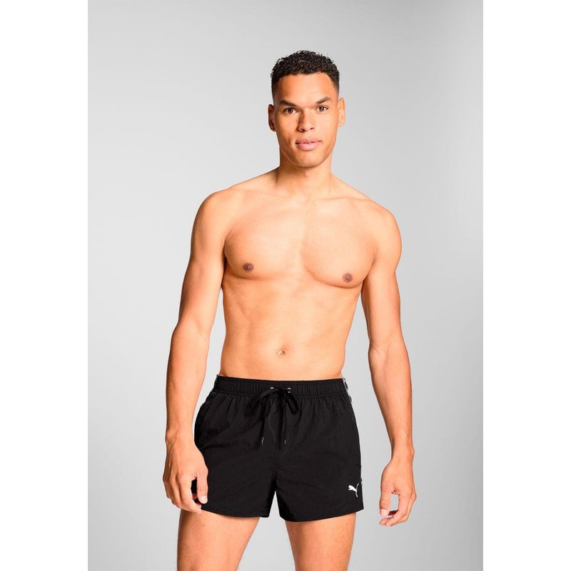 Badehose Herren Crinkle Short Shorts in Schwarz