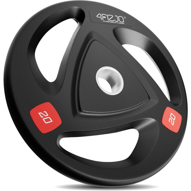 Hantelscheibe gummiert 50 mm 4FIZJO Olympische Hantelscheibe einzeln