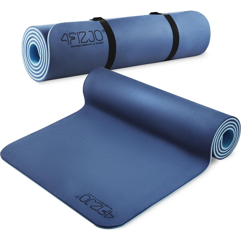Yogamatte TPE 1cm Rutschfest Gymnastikmatte 180x60 Gelenkschonend 4FIZJO