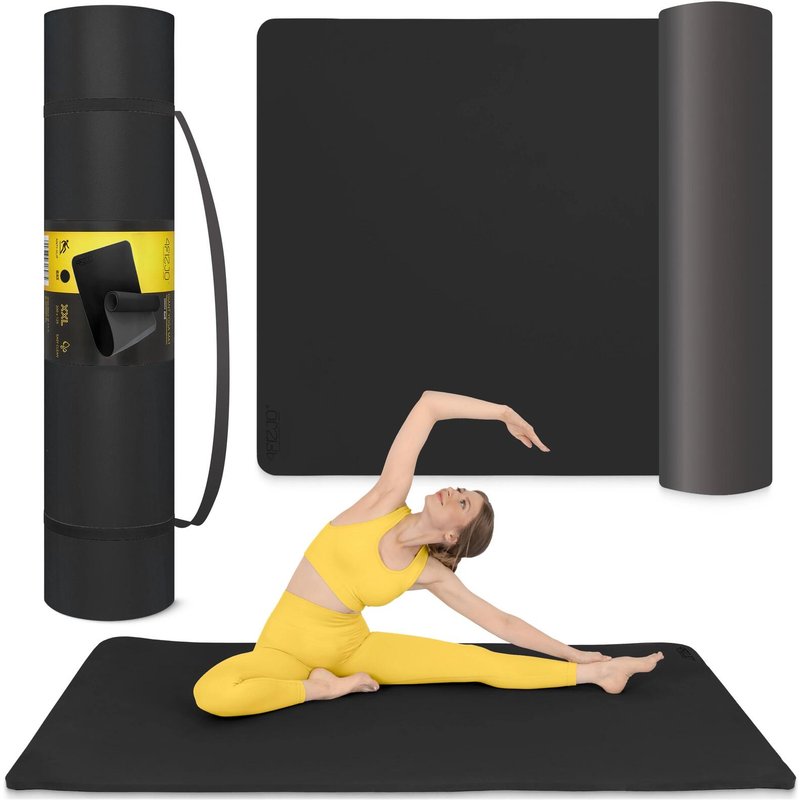 TPE-Trainingsmatte Yogamatte GIGANT 200 x 125 x 2 cm