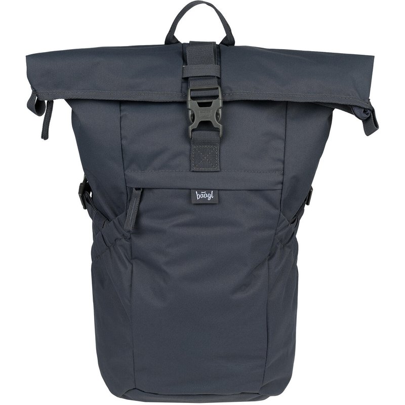 BAAGL Rolltop-Rucksack Grau – 29 L mit gepolstertem Laptopfach