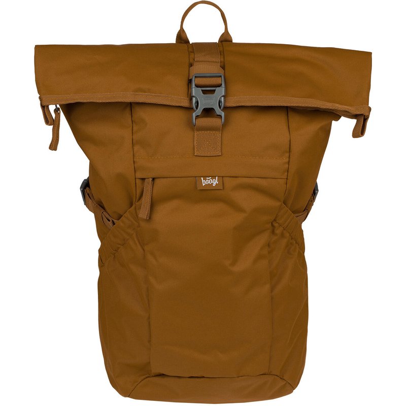 BAAGL Rolltop-Rucksack Caramel – 29 L, Braun.