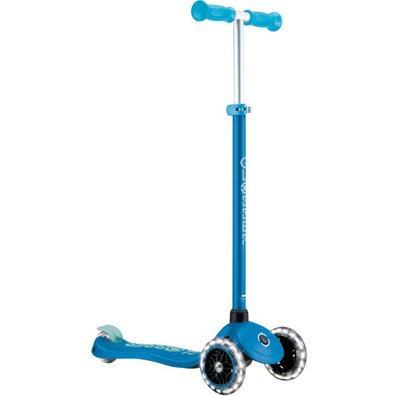 GLOBBER PRIMO PLUS GLOW LIGHTS petrol, mit Leuchtrollen und Glow-Effekt