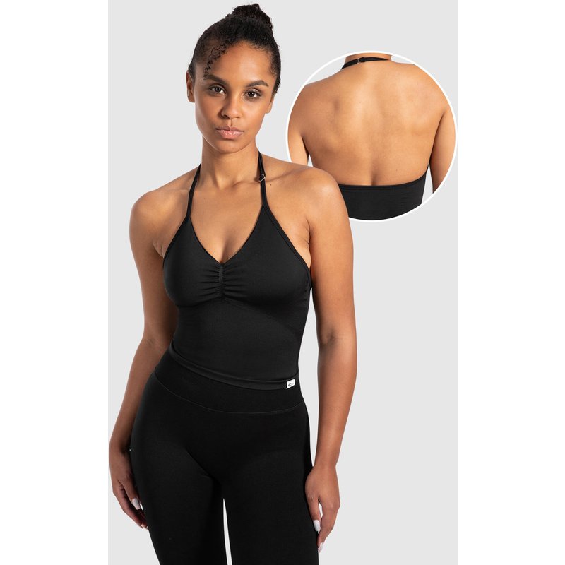 Damen Crop Top Malena Schwarz