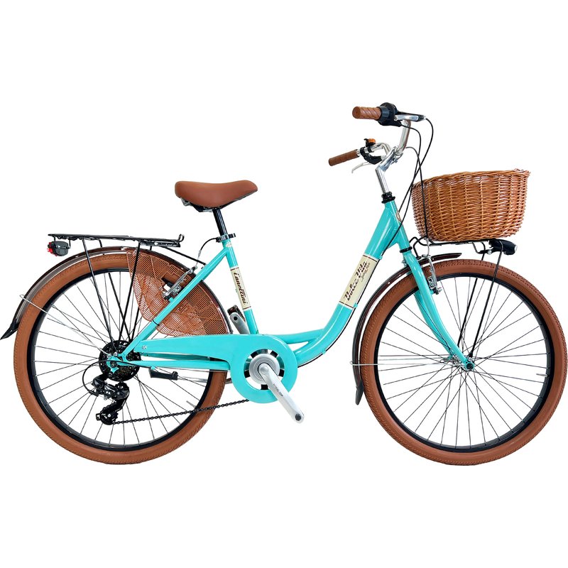 Damen-Citybike Dolce Vita by Canellini VENERE 26" mit korb - Tiffany
