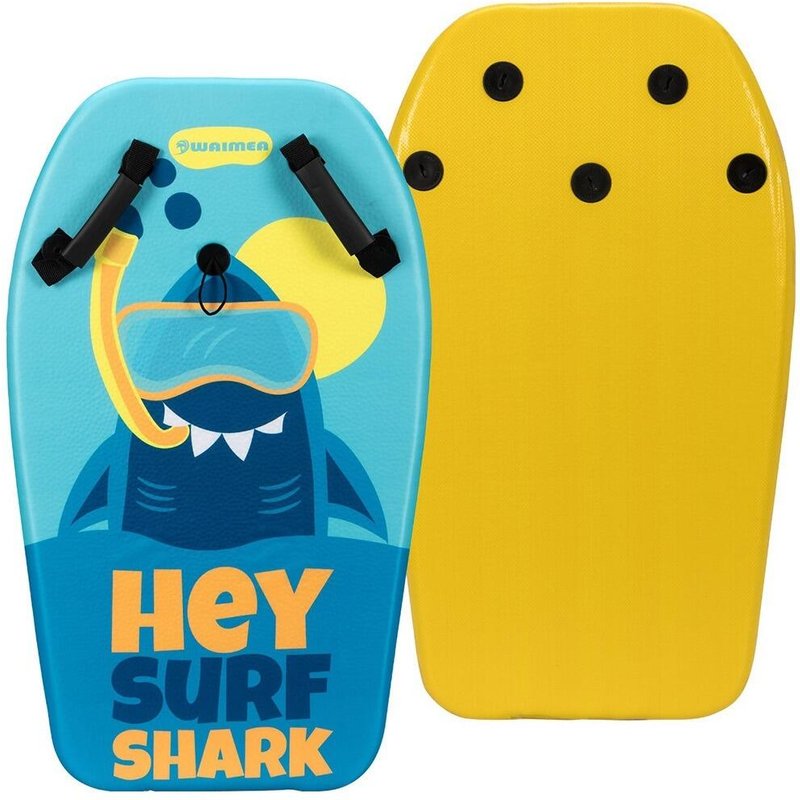 Bodyboard mit Griffen - Surf Shark Blau