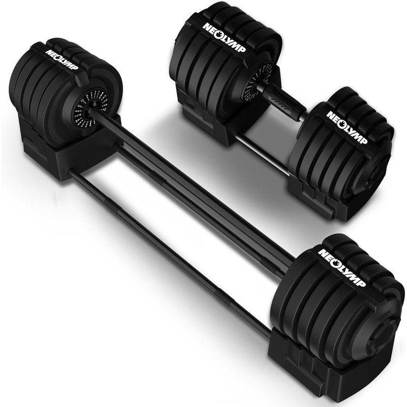 2 in 1 Hanteln Set 2-40kg – Verstellbare Kurzhanteln & Langhantel – Hantelset