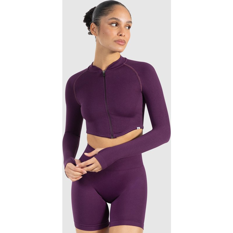 Damen Crop Jacke Harly Violett