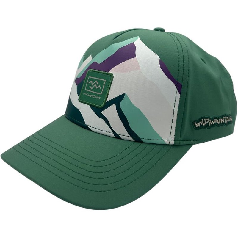 Outdoor Cap mit grünem Print