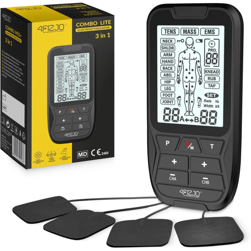 EMS TENS Gerät Elektrostimulator LITE Muskelstimulation Massage 4FIZJO