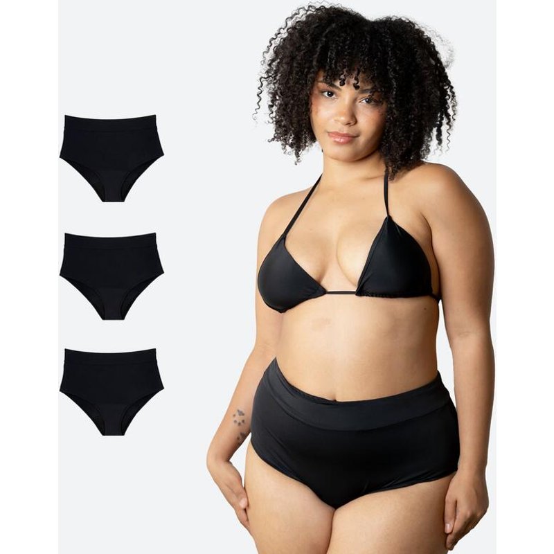Perioden-Bikini Ecowoman Hohe Taille Moderater Fluss