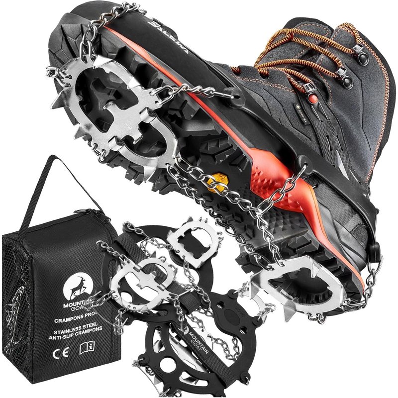 Schuhspikes für Bergschuhe, Premium Spikes für Wanderschuhe Mountain Goat PRO+