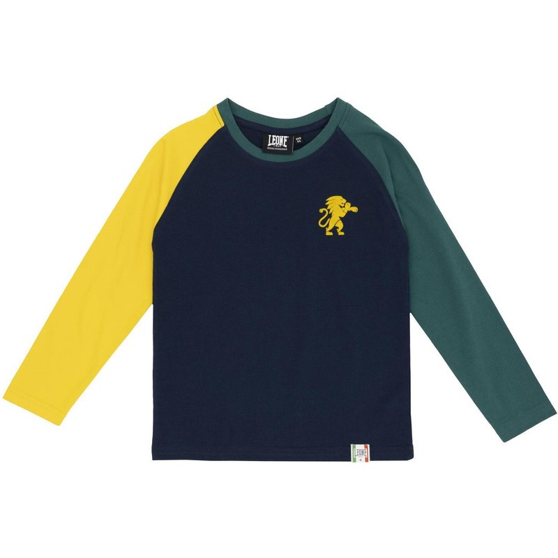 Leone Kinder-T-Shirt mit langen Raglanärmeln College