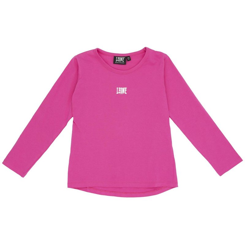 Leone Mädchen-T-Shirt mit langen Ärmeln Pink Girl