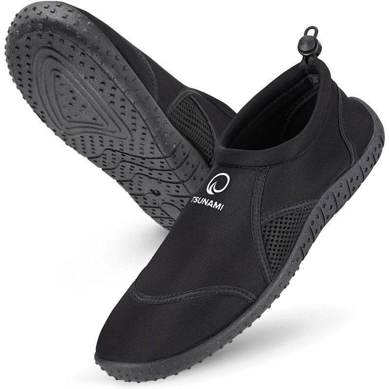 Slip-On Wasserschuhe Badeschuhe Rutschfest Aquaschuhe Strandschuhe TSUNAMI