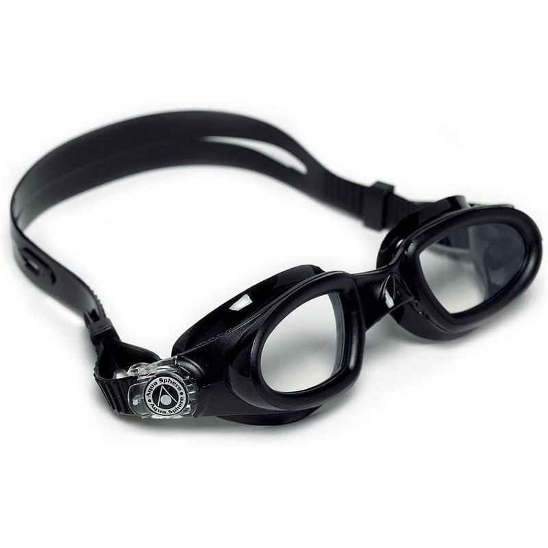 Aqua Sphere Mako Skibrille mit klaren Gläsern – Schwarz