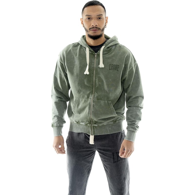 Sweatshirt Herren Leone 1947 Apparel Old Wash Reißverschluss