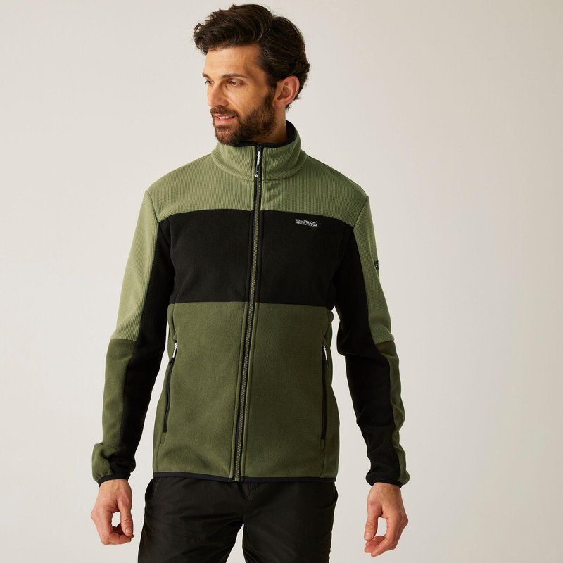 Ormont Fleece-Stretchjacke mit durchgehendem Reißverschluss für Herren