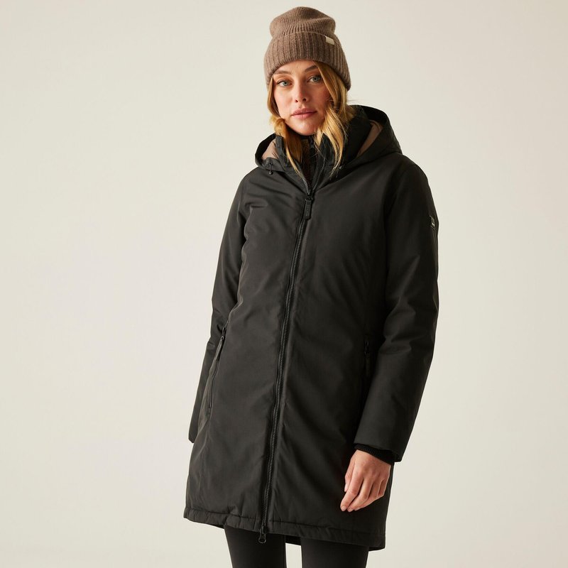 Atmungsaktive, wasserdichte Kapuzenjacke Marron für Damen