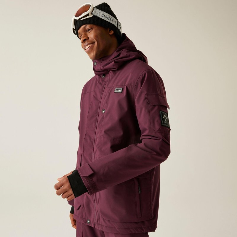 Herren Twin Tip Wasserdichte Atmungsaktive Isolierte Skijacke
