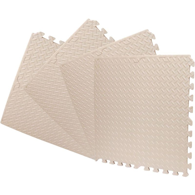 Kinder Gymnastik Puzzlematte EVA Schaumstoff X-star 4er 60x60 cm Beige