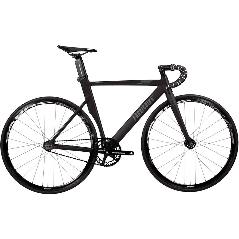 Fixie-Fahrrad Light Aluminium Rahmen und Carbon-Gabel 28" – Matte Black