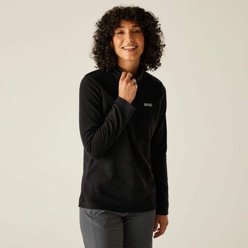 Sweethart Damen-Fleecejacke, leicht, mit halbem Reißverschluss, zum Wandern