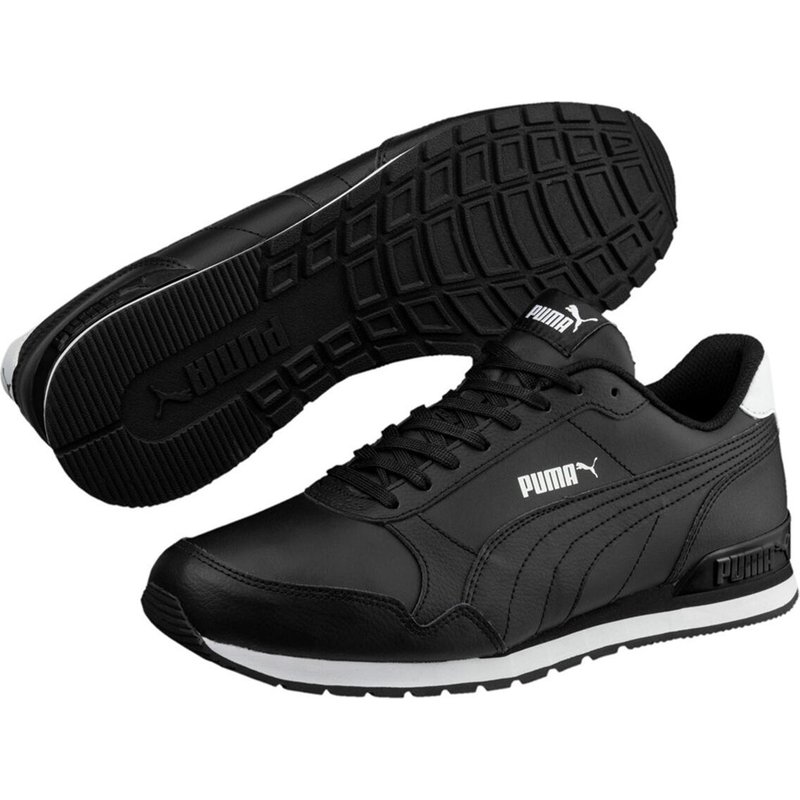 Puma ST Runner v2 Full L Unisex Sneaker Turnschuhe 365277 Schwarz /Weiß