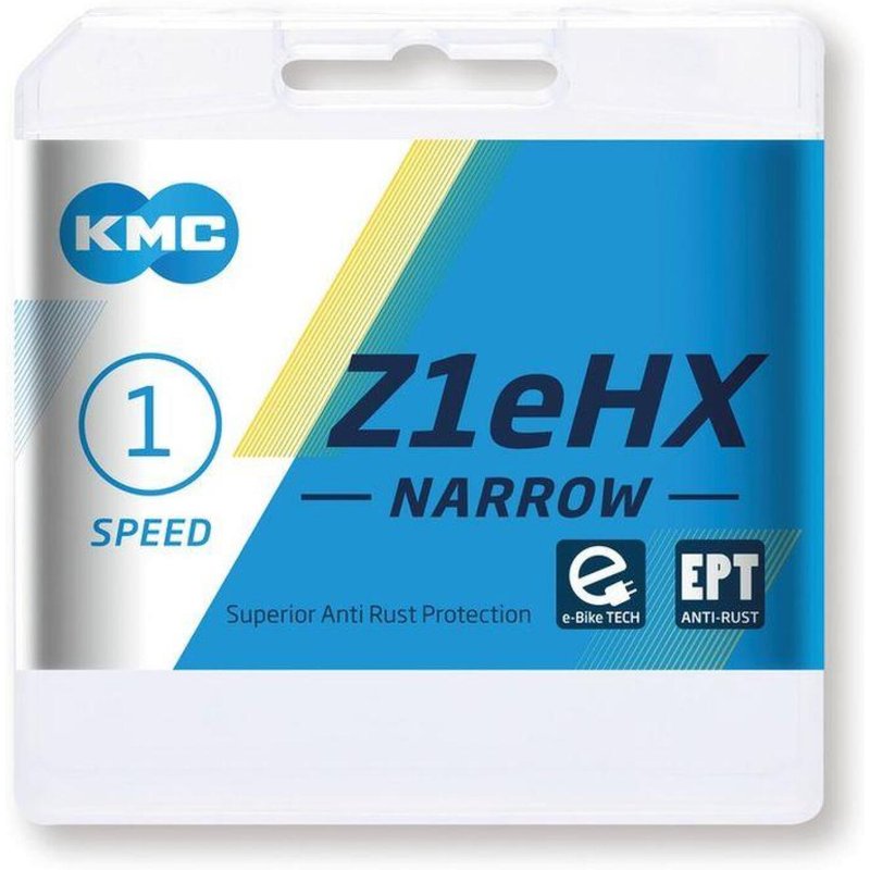KMC Fahrradkette Z1 eHX Narrow EPT E-25, 1-Fach, 128 Glieder