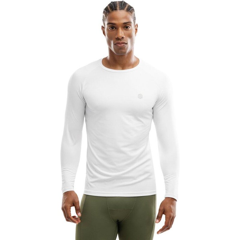Men Fitness 's training long sleeve t-shirt Air White