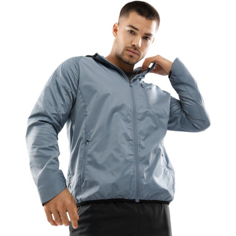 Men Fitness 's training windbreaker jacket Evolve Blue