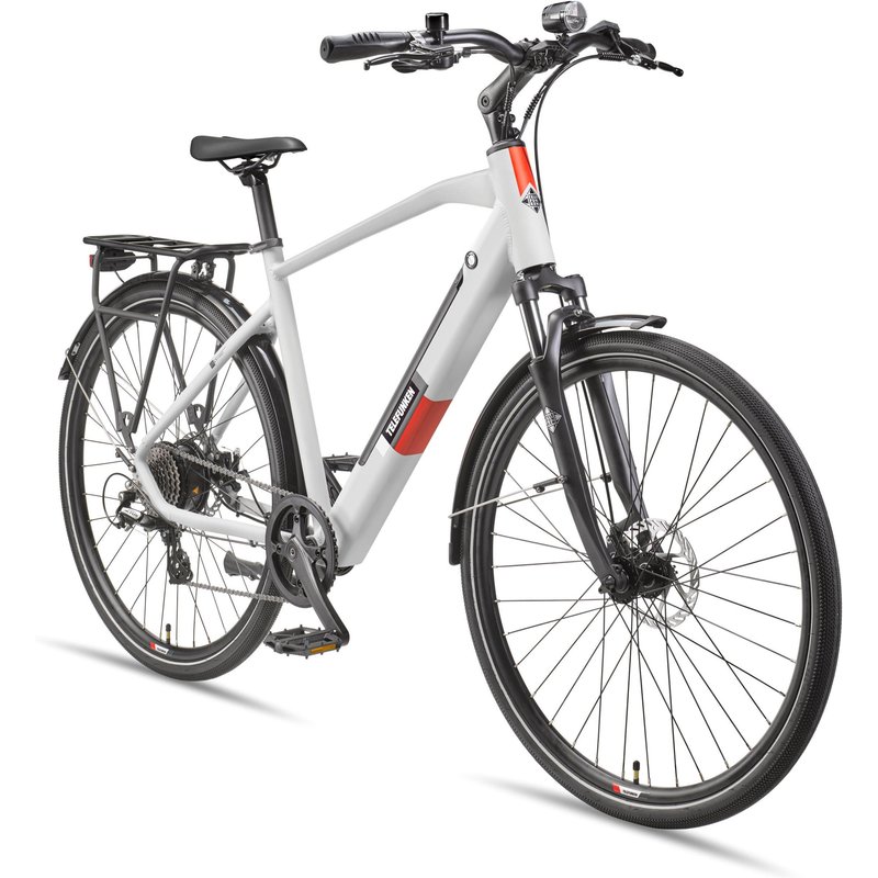 E-Bike XT490 28 Zoll 8-Gang Pedelec Trekking Touren Elektrofahrrad Herren kreide