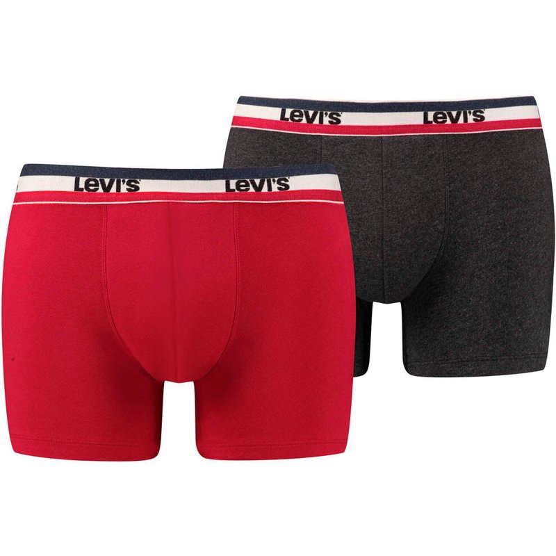2er Pack Herren Levis SPRTSWR LOGO BOXER BRIEF Boxershorts Unterwäsche Pants