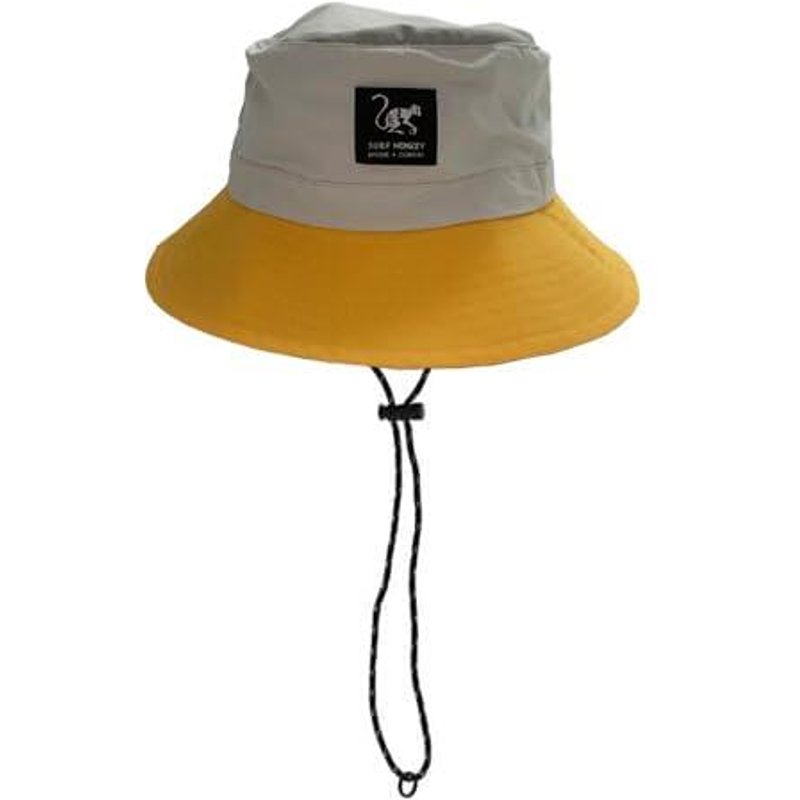 Wasserdichter Trekkinghut – Einheitsgröße – faltbar (Beige/Gelb)
