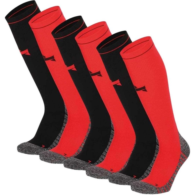 Laufsocken Kompression 6er-Pack Multi Rot