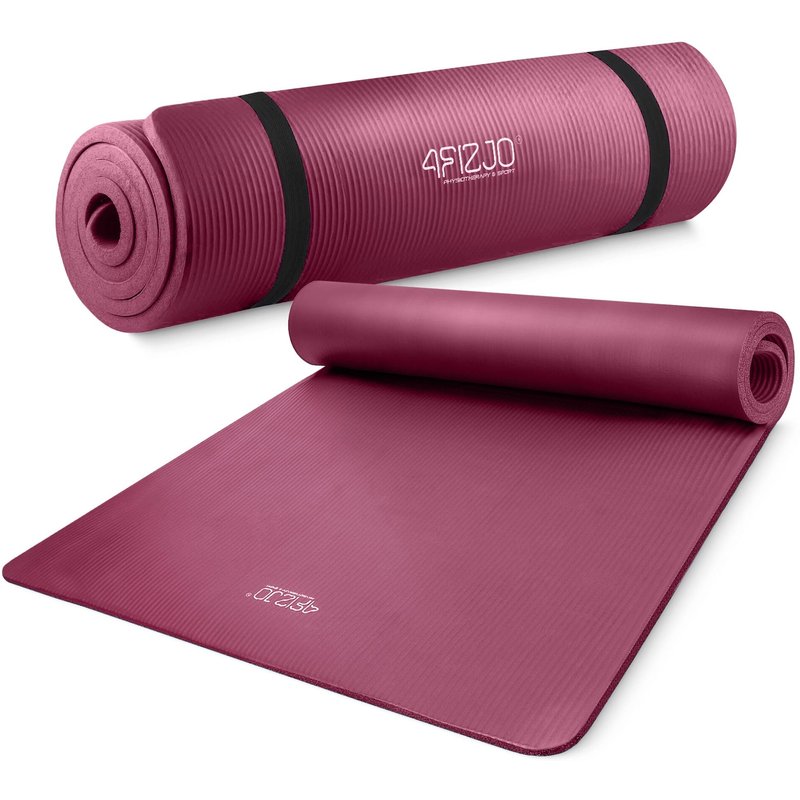 Yogamatte NBR Gymnastikmatte Fitnessmatte 190 x 100 x 1,5 cm