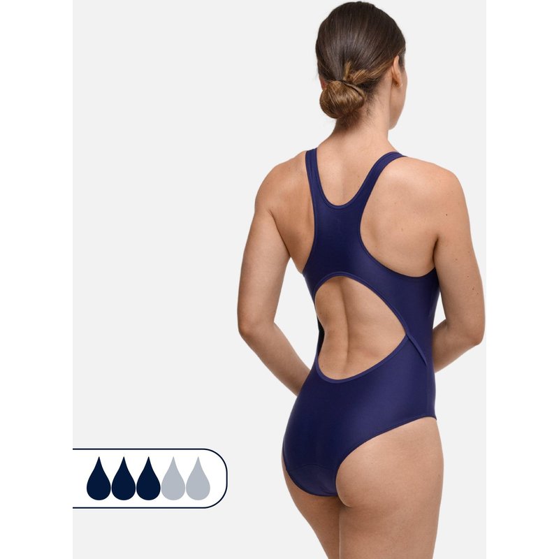 Menstruations-Badeanzug | Damen & Teens | Mittlere Blutung | Lola Blau