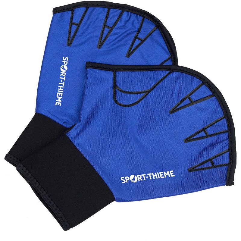 Aqua-Fitness-Handschuhe Offen L, 26,5x19 cm, Blau Schwimmen Unisex Blau