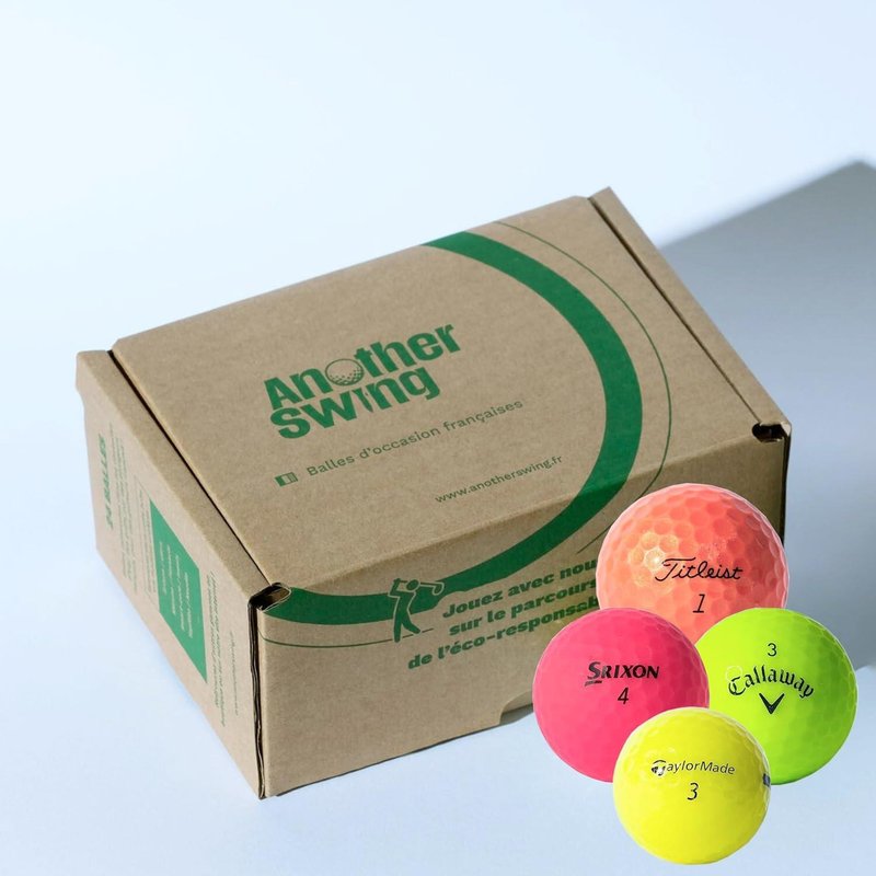24 Golf ball gebrauchte Verschiedener Marken Farbmix - Fortgeschrittene AA