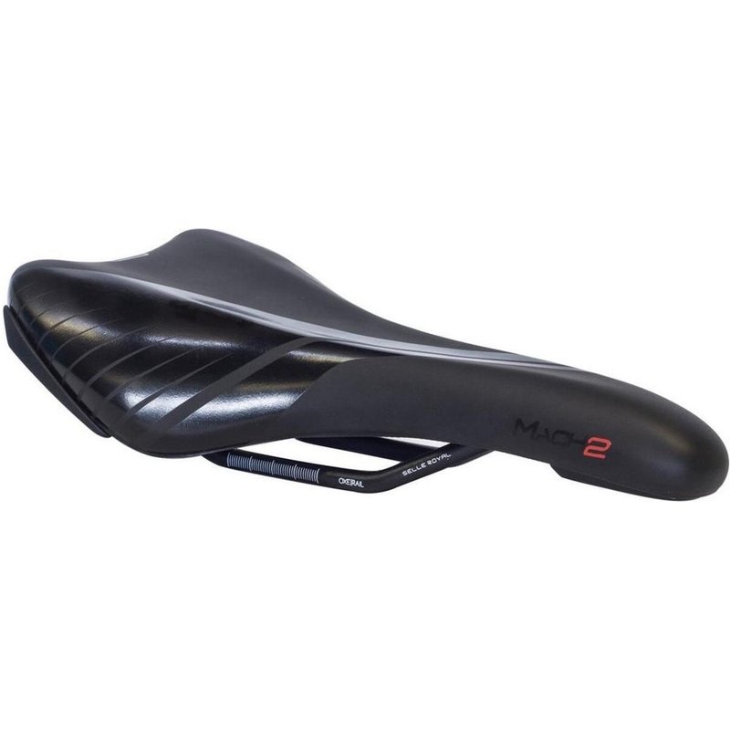 Fahrradsattel Erwachsene Selle Royal Mach 2 Sattel Fahrrad Schwarz 27x14 cm