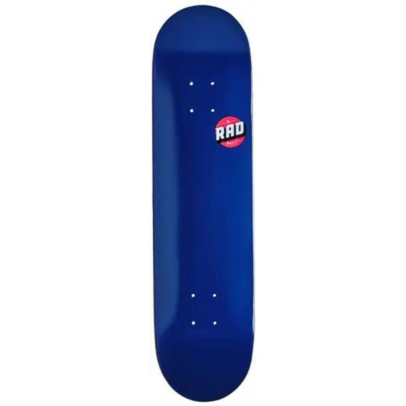 RAD Blank Logo Skateboard Deck - 8" - Blau