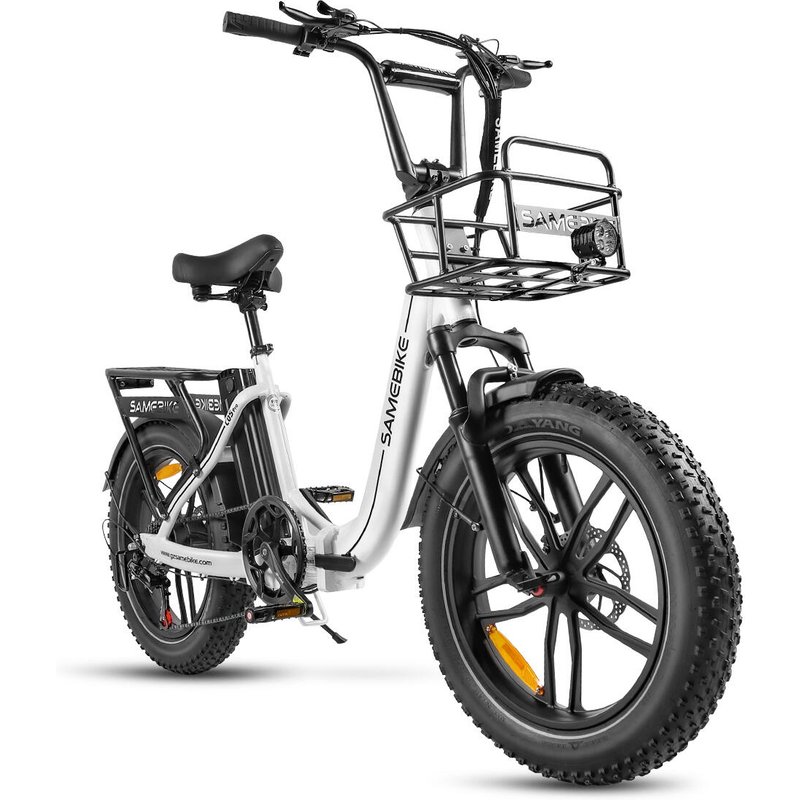 Samebike C05 Pro Falt-E-Bike mit Korb und 36V13AH-Akku