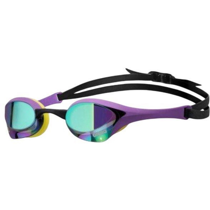 Arena Cobra Ultra Mirror Emerald/Plum/Cyber Lime Schwimmbrille mit Spiegelgläser