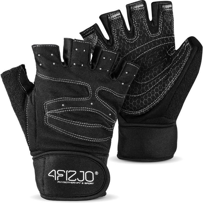 Fitnesshandschuhe Trainingshandschuhe Kraftsport Gym Grip Profi Sport 4FIZJO