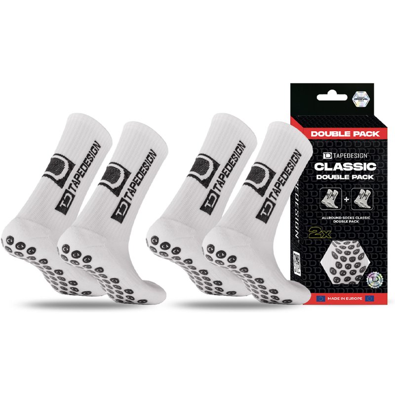 Classic Grip Socken 2er-Pack Weiß