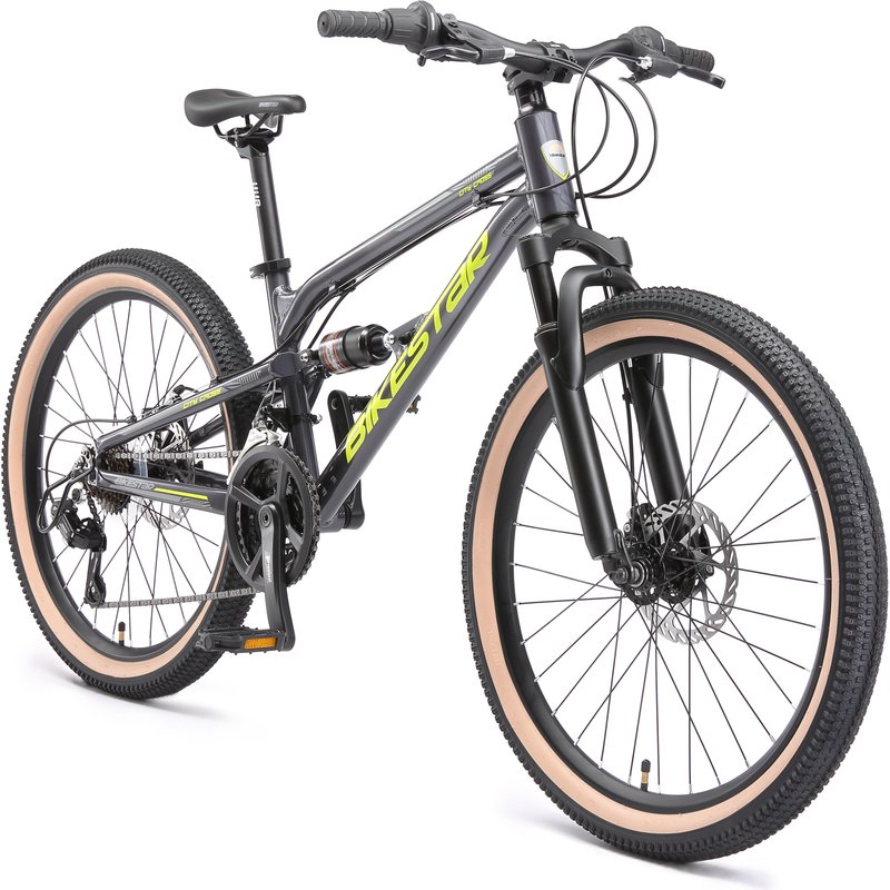MTB 24" aluminium, Kinderrad 9 Jahre, hardtail, 21 Gang, Scheibenbremse