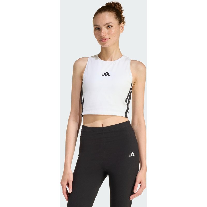 ESSENTIALS 3-STREIFEN GEPOLSTERTES TANKTOP