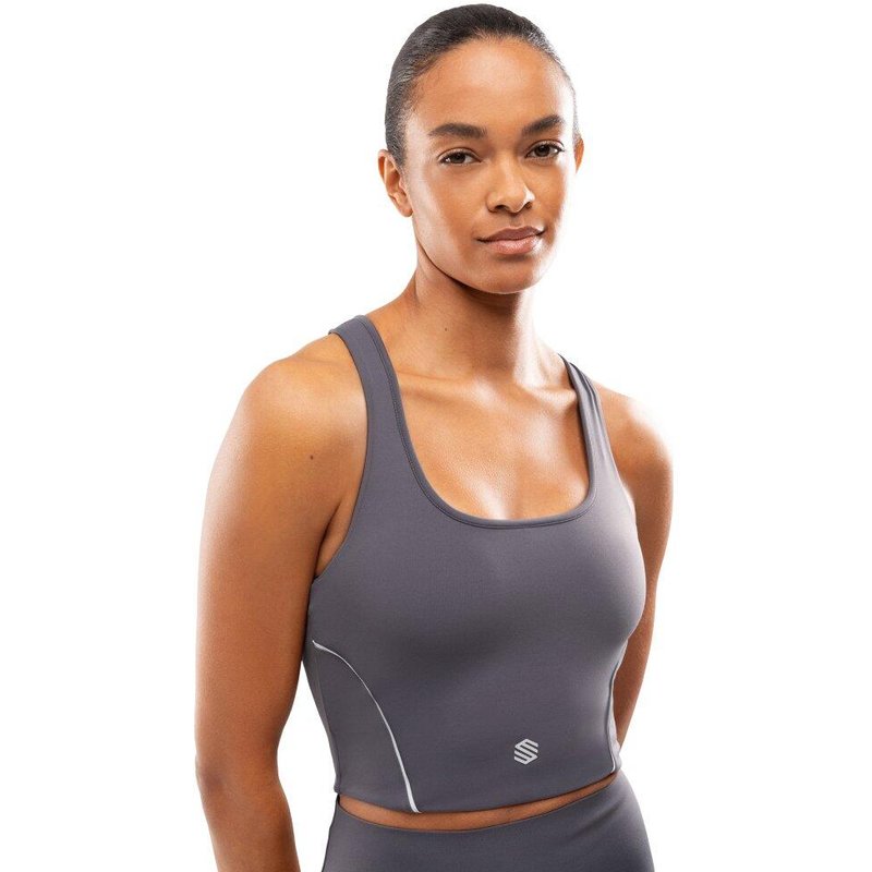 Women 's running bra Angkor Dark Gray Grey